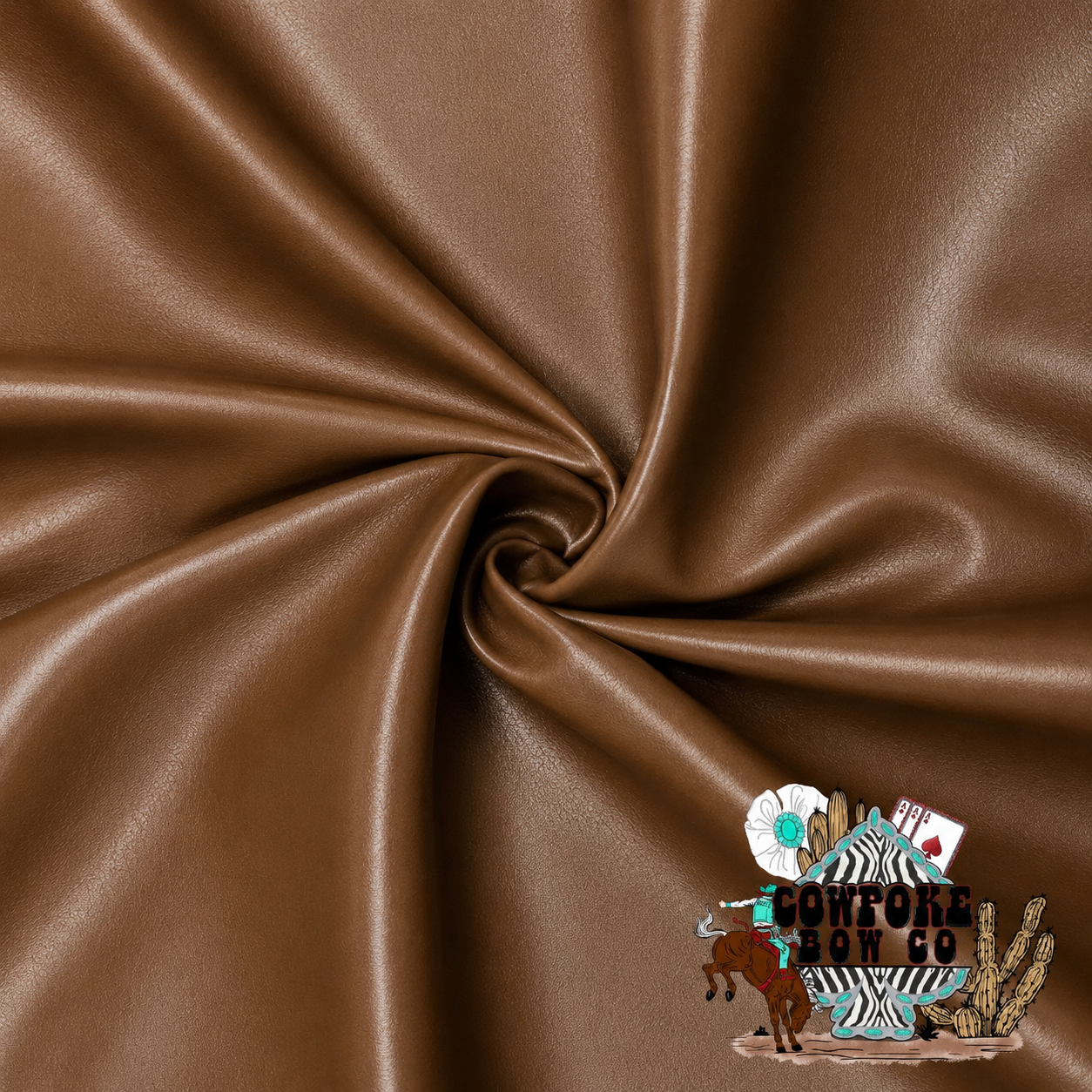 Brown Pleather Spandex