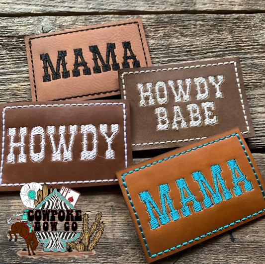Custom Leather Patch