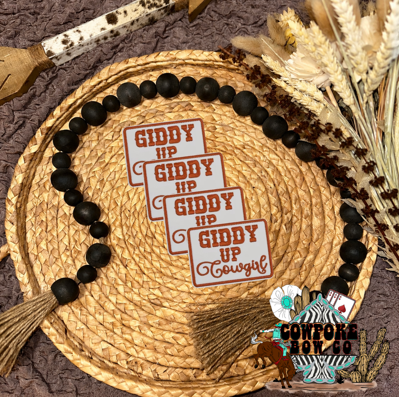 Giddy Up Cowgirl Patch
