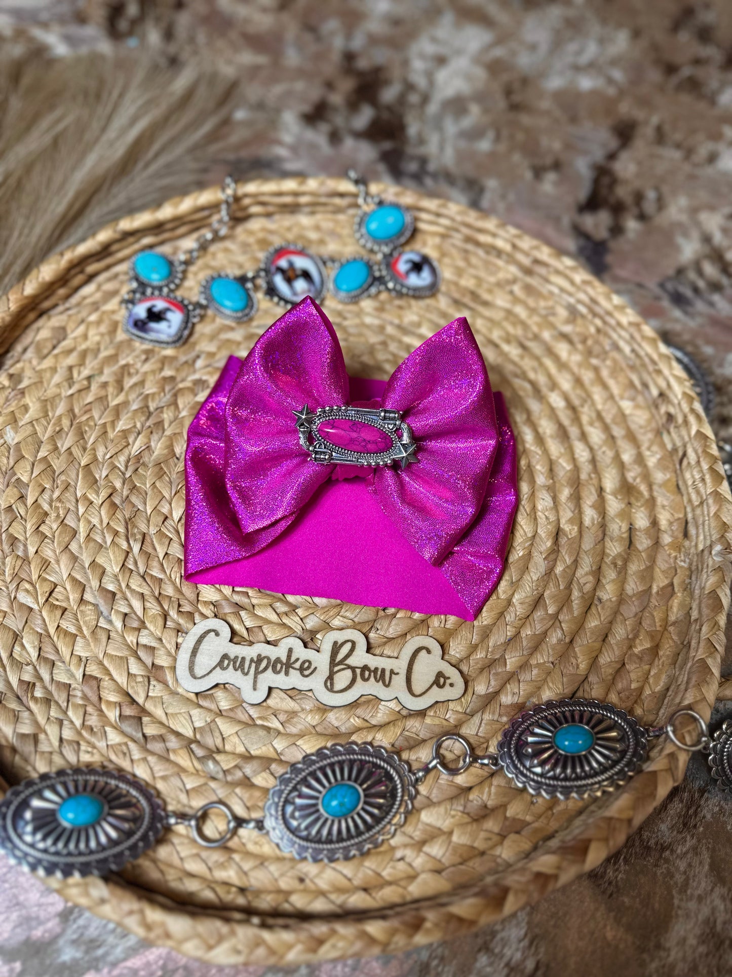 Neon Pink/Purple Holo Spandex (Pendant Not Included)